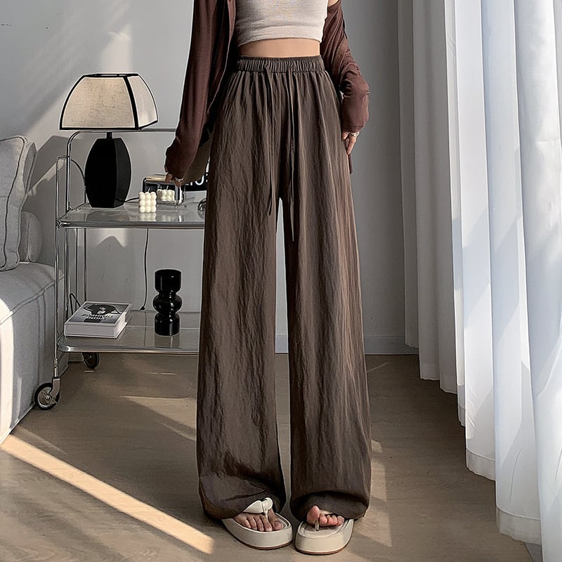 【bottoms】4色ウエストゴムガウチョパンツF7491