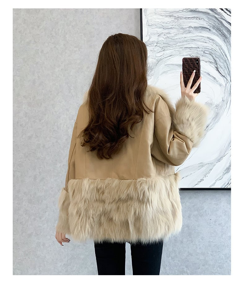 【outer】ファードッキングPUコート　M27198