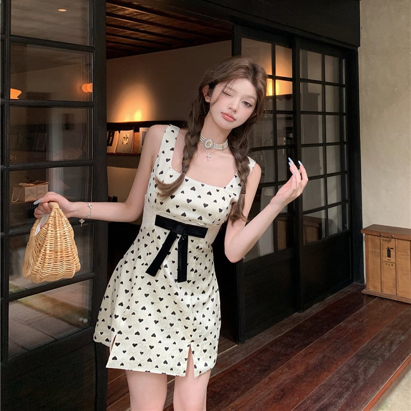 【dress】ハート柄キャミワンピース　M24332