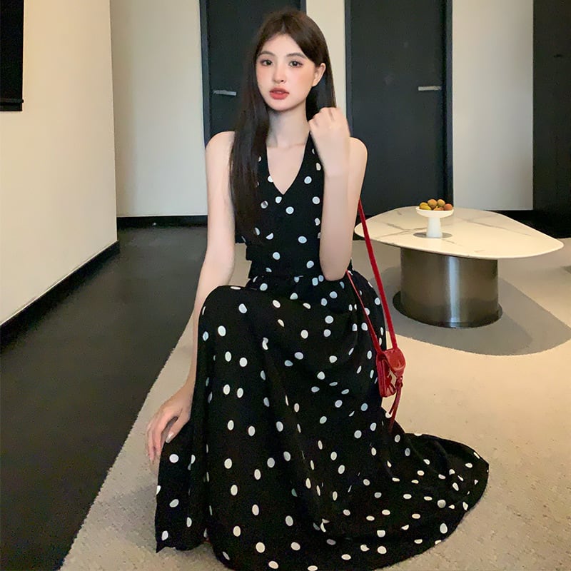 【dress】ドット柄ワンピース　M23911