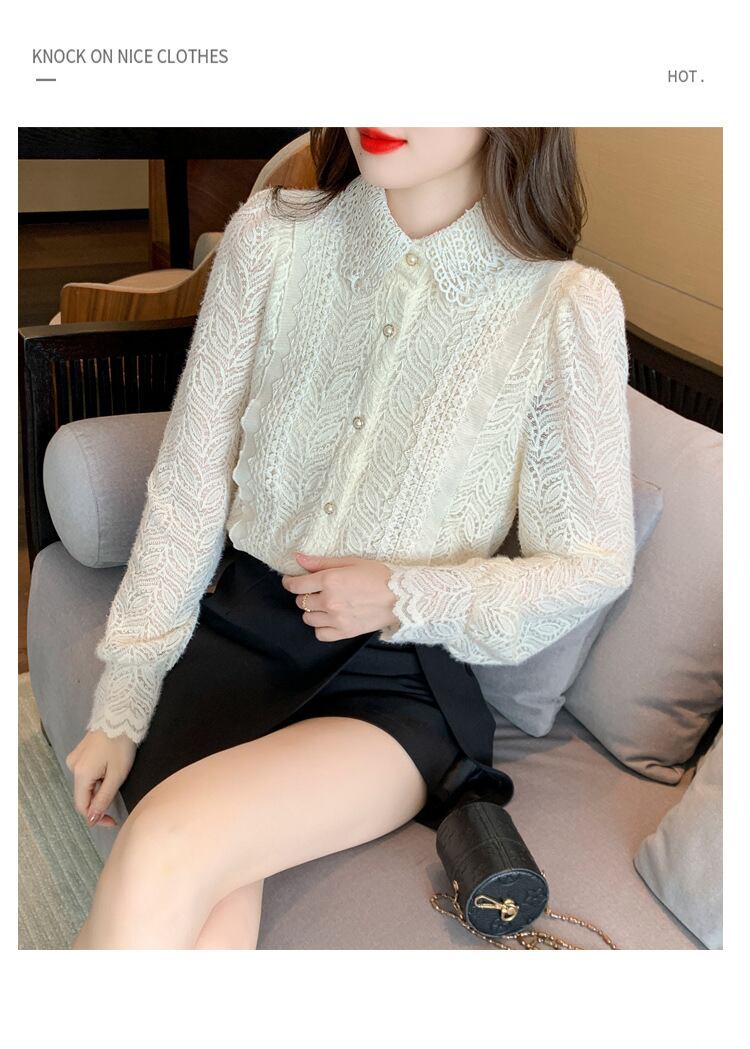 【tops】レースシャツトップス　M29265