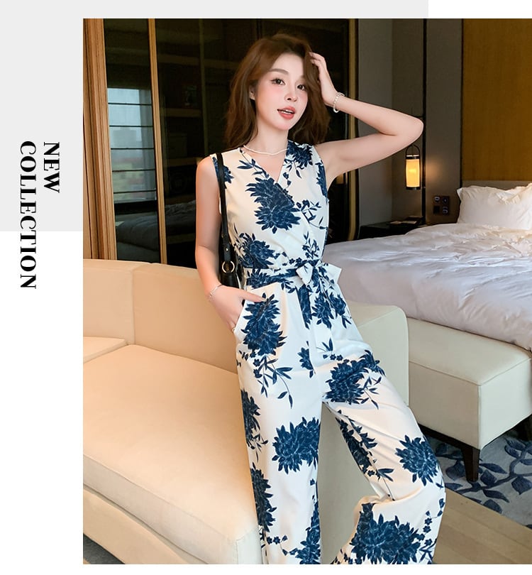 【set】シフォンプリントオールインワンG21382