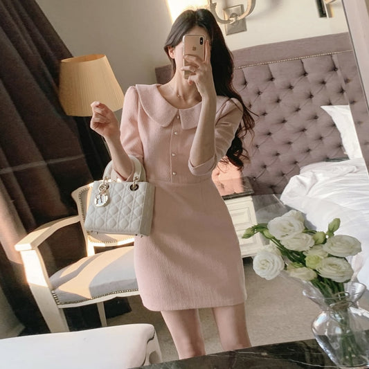 【dress】ツイードタイトワンピース G20167