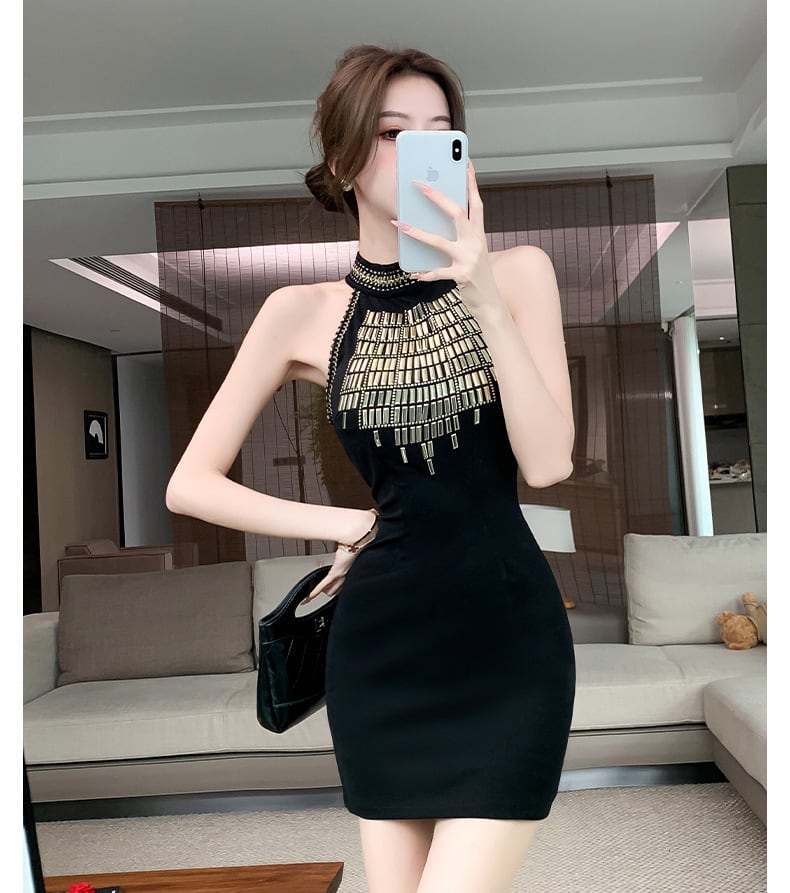 【dress】ホルターネックワンピース　M24587
