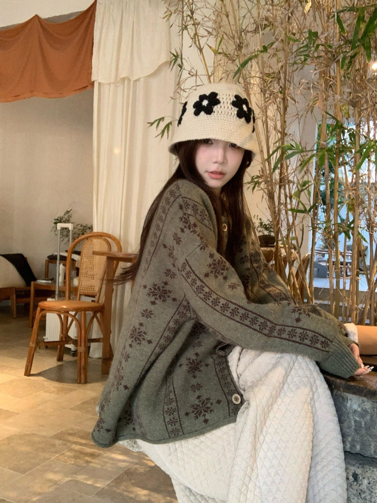 【outer】ニットカーデ　M27986
