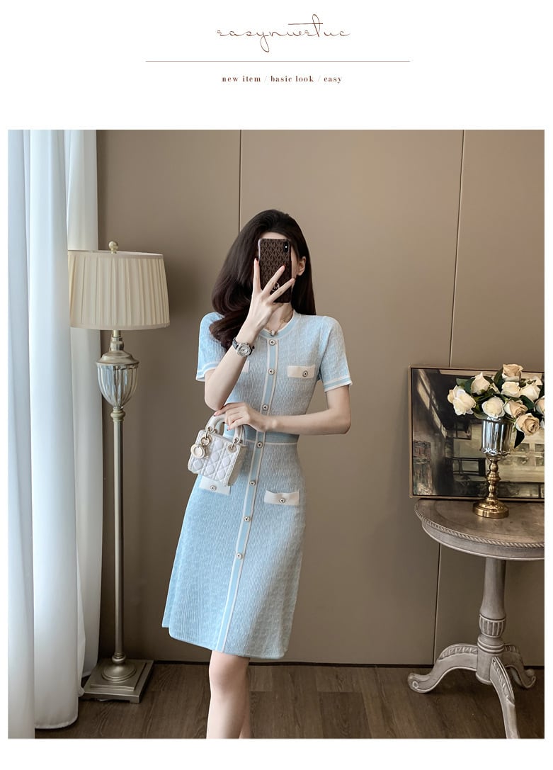 【dress】ニットワンピース　M24003
