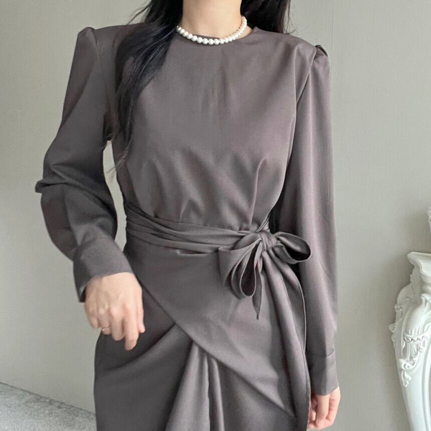 【dress】クルーネックワンピース　M29550
