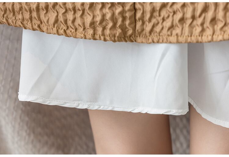 【bottoms】上品な質感!気質満点レトロINS風Aラインハイウエスト着痩せスカート G2935