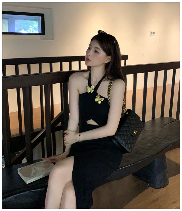 【dress】ホルターネックワンピース　M25209