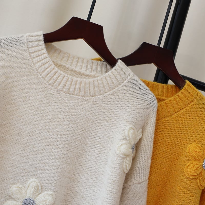 【tops】クルーネックニットセーター　M27901