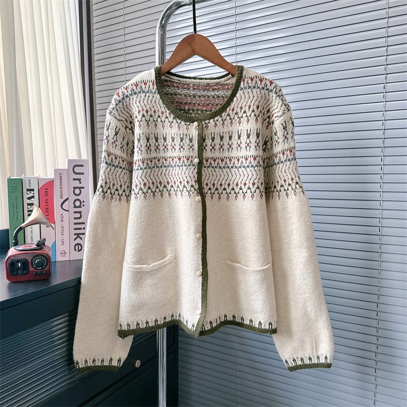 【outer】ニットカーデ　M25598