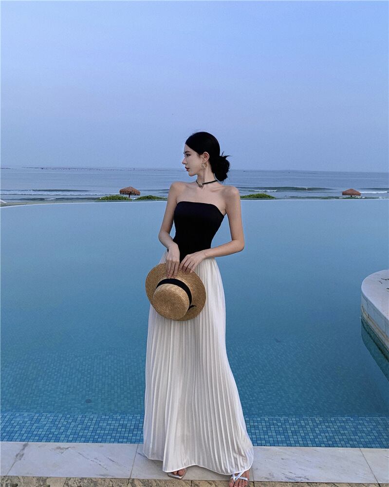 【dress】ギャザーベアトップワンピース G20116