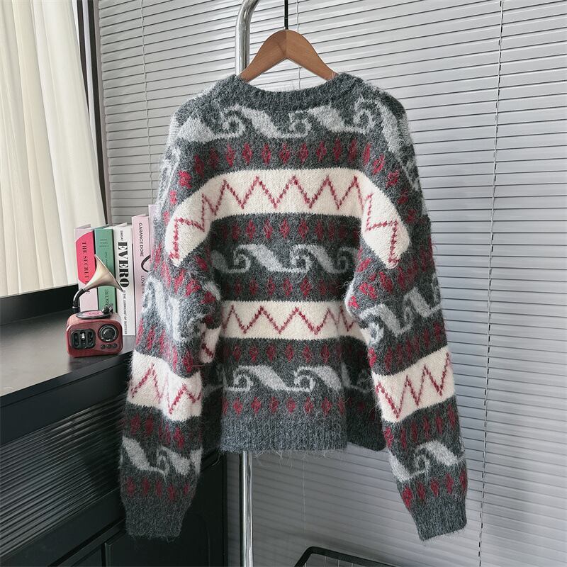 【outer】クルーネックニットカーデ　M28284