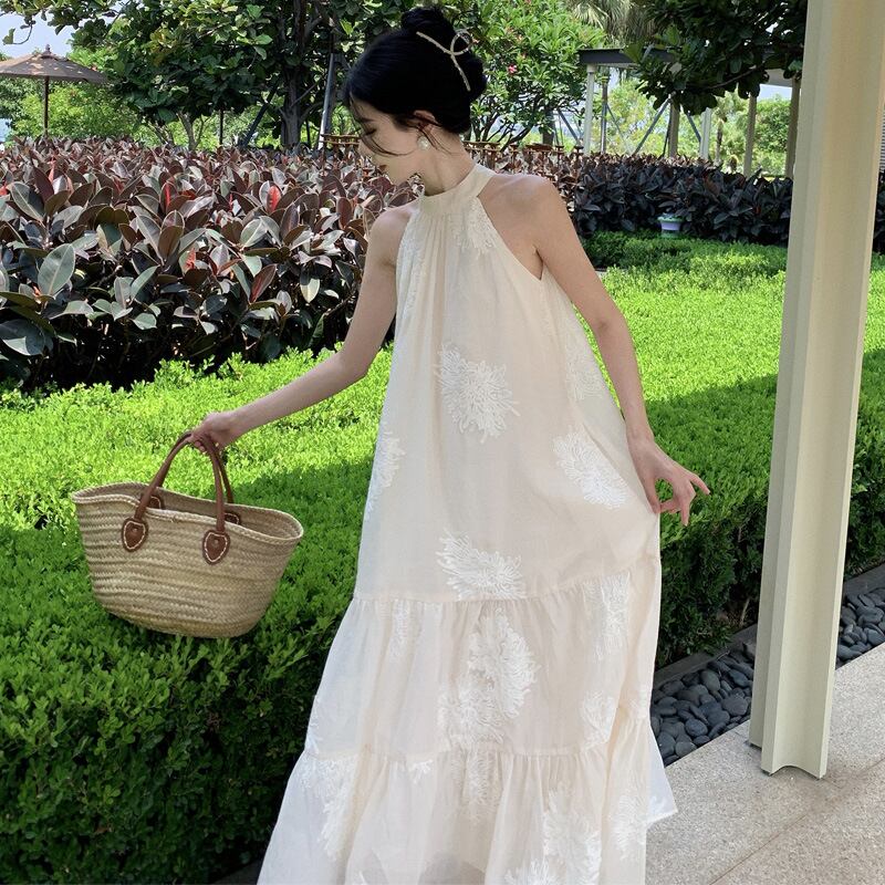 【dress】ノースリーブバックリボンワンピース　M22956