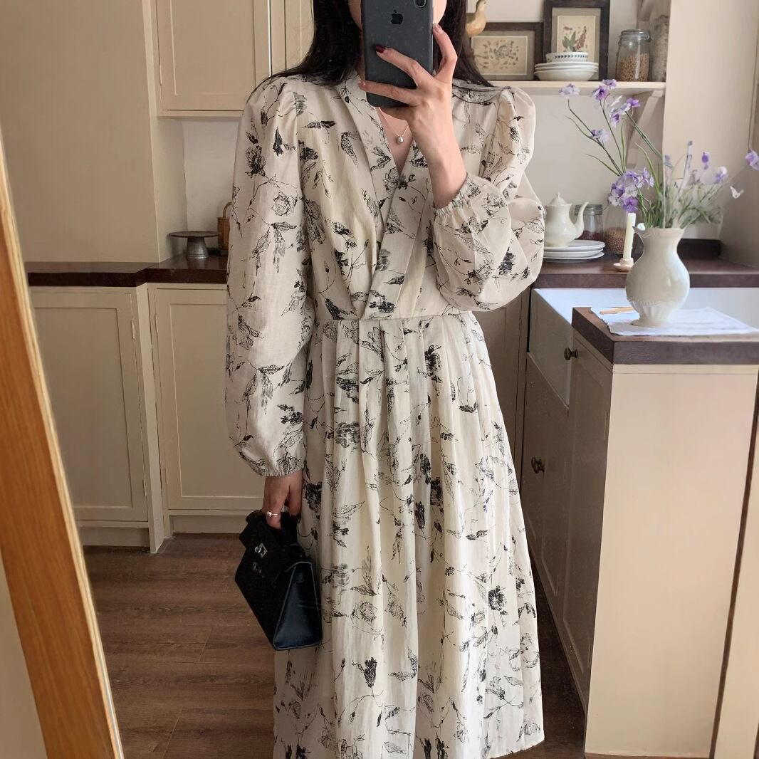 【dress】プリントワンピース　M29582