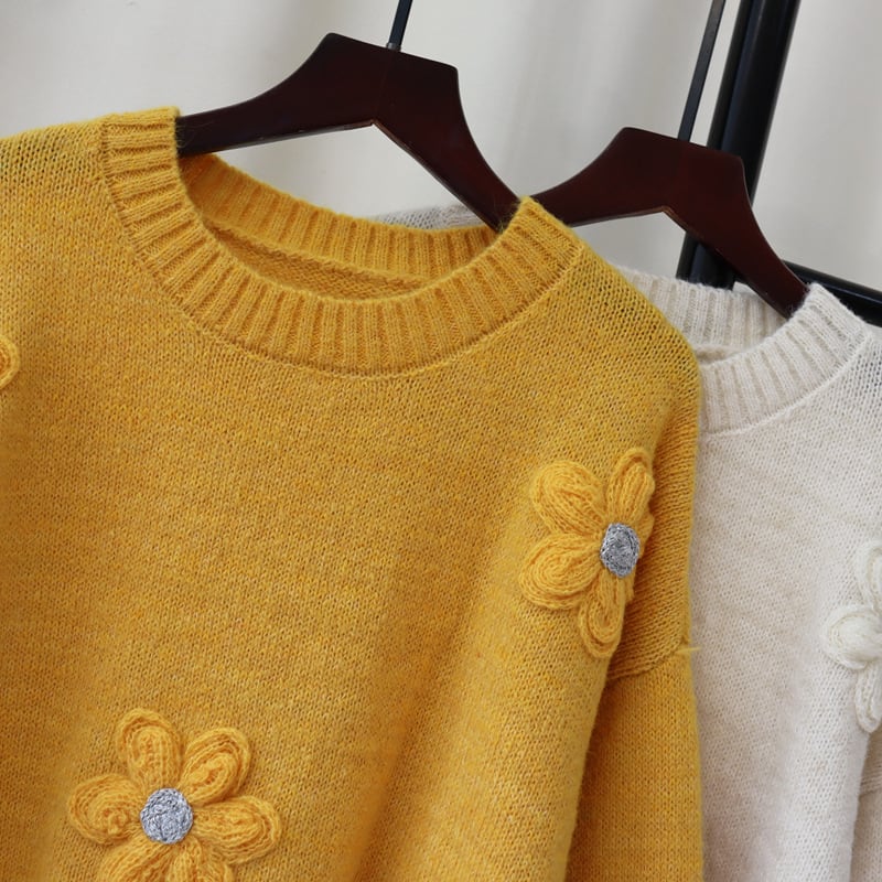 【tops】クルーネックニットセーター　M27901