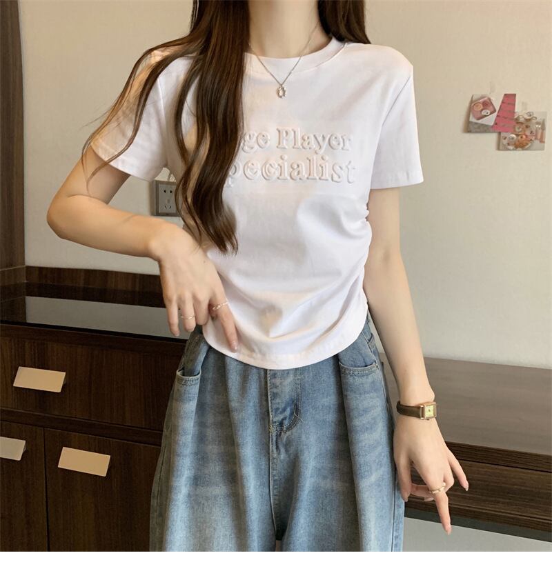 【tops】3色イレギュラー半袖ＴシャツF7290