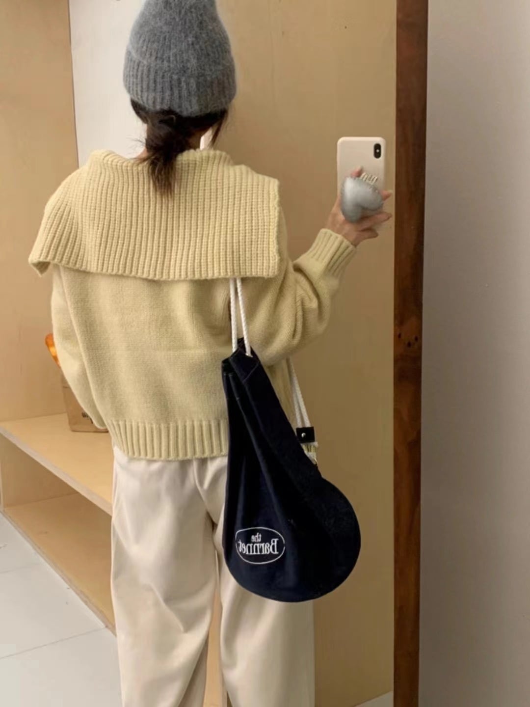 【outer】ファスナーニットカーデ　M25676