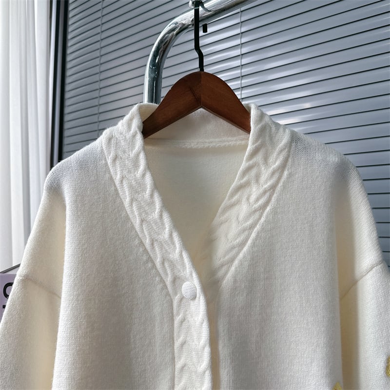 【outer】Vネックニットカーデ　M25724