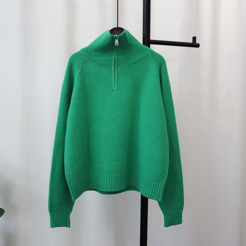 【tops】ファスナーニットセーター　M27745