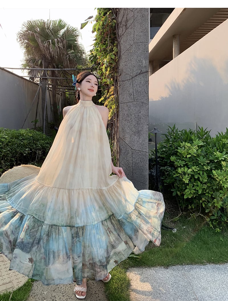 【dress】ホルターネックワンピース　M24714
