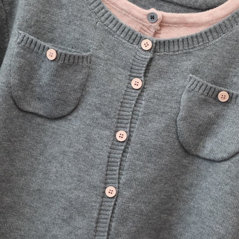 【outer】配色切り替えニットカーデ　M28598