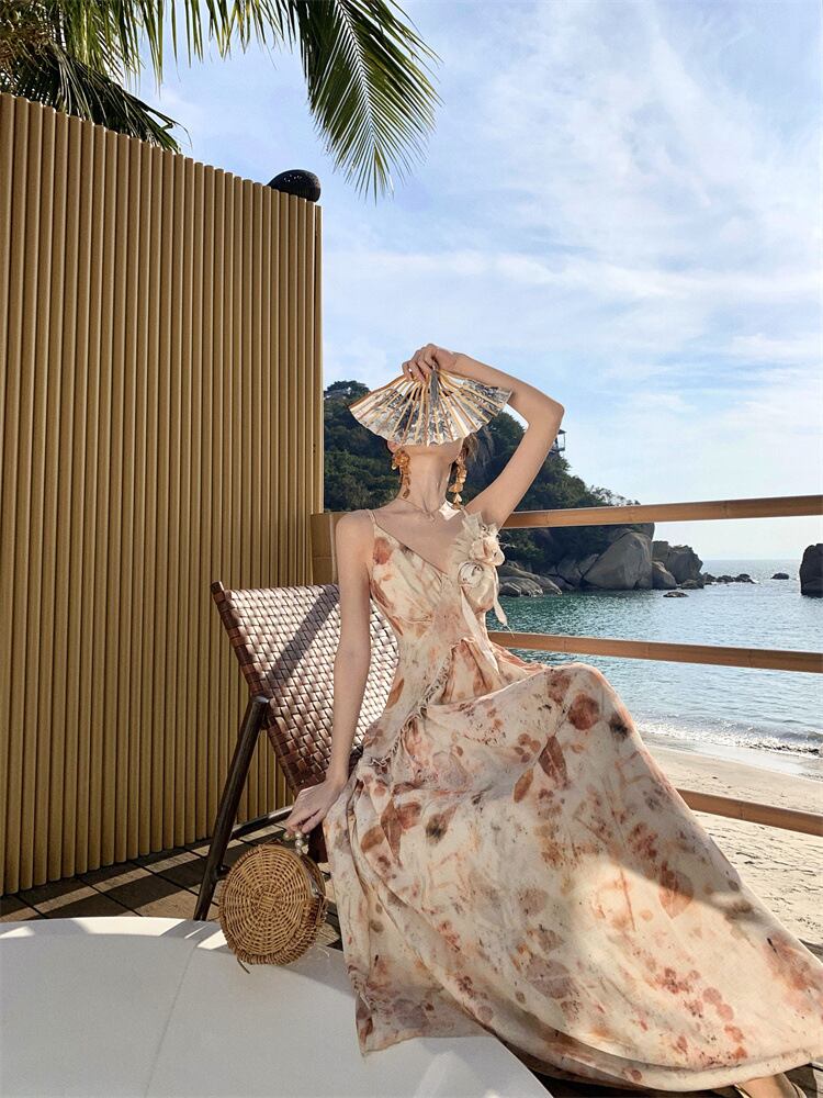 【dress】プリントキャミワンピース　M30178