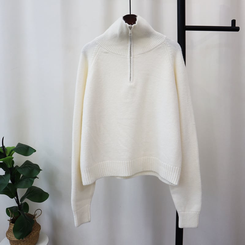【tops】ファスナーニットセーター　M27745