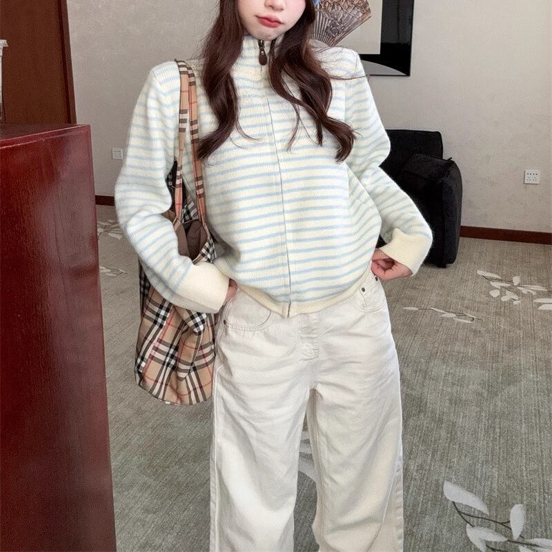 【outer】ハイネックニットカーディガン Q7068