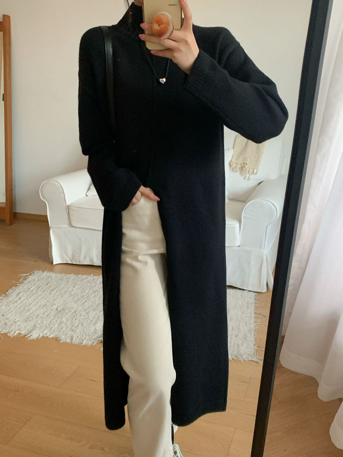 【dress】スリットニットワンピース　M26246