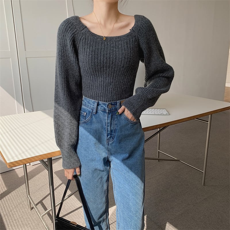【tops】ニットトップス　M27328