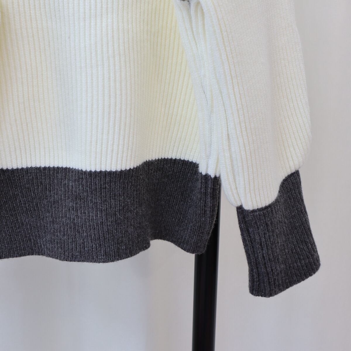 【outer】配色ニットカーデ　M18613
