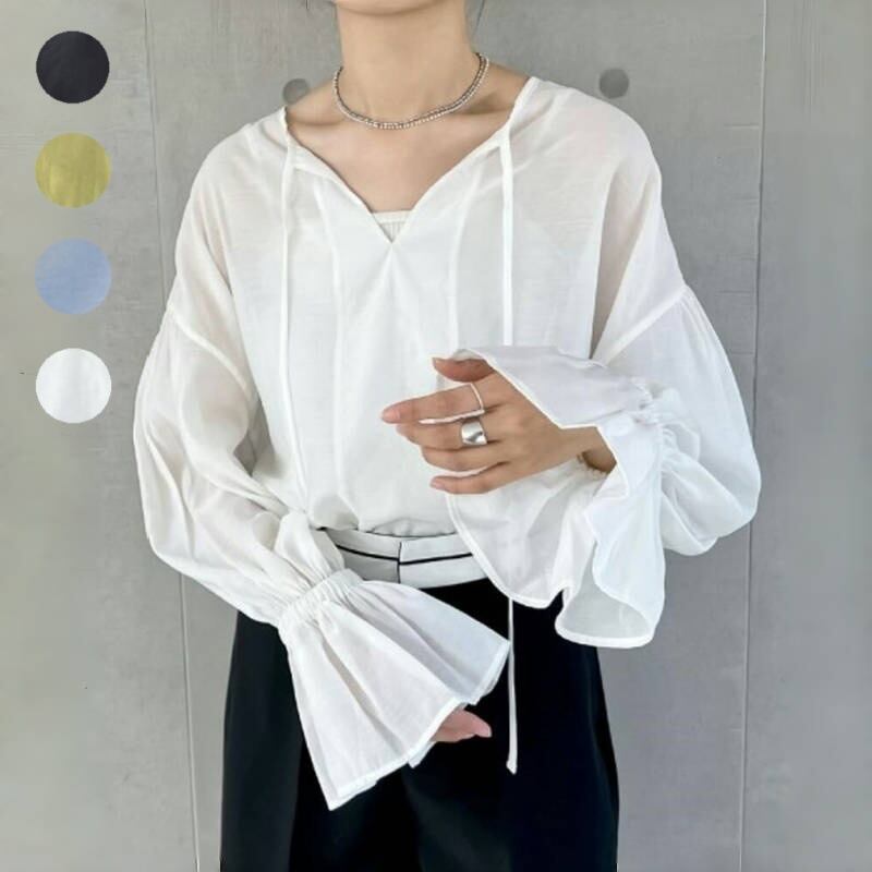 【tops】フレアスリーブブラウスG20215