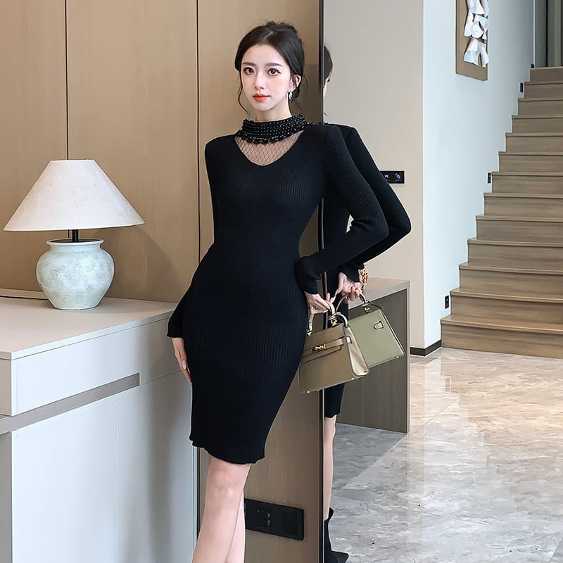 【dress】ニットワンピース　M25601