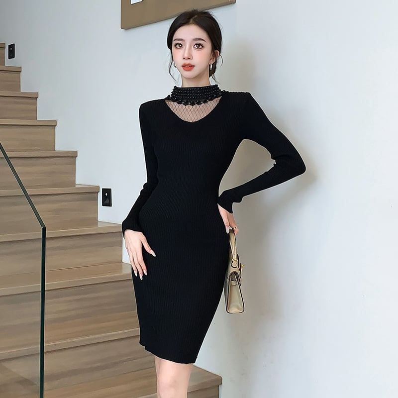 【dress】ニットワンピース　M25601