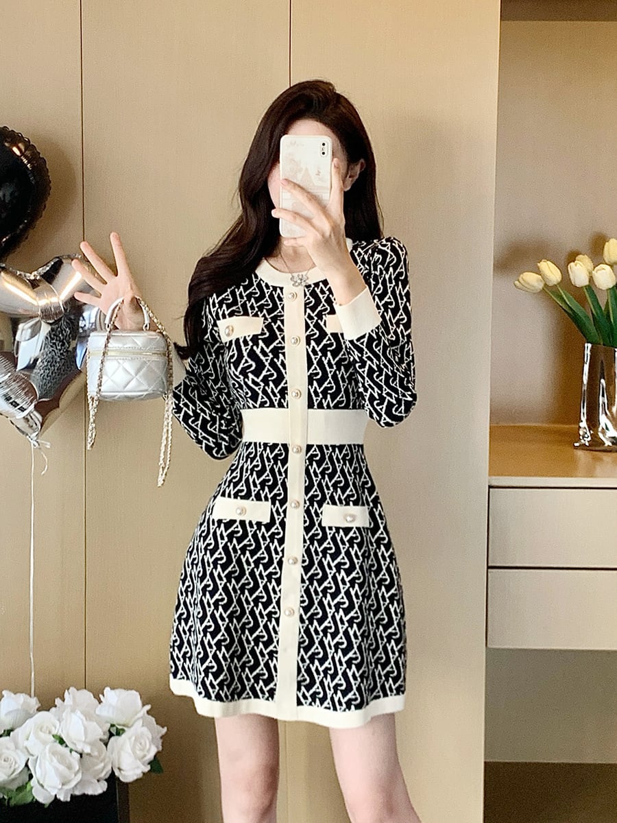 【dress】ニットワンピース　M28360