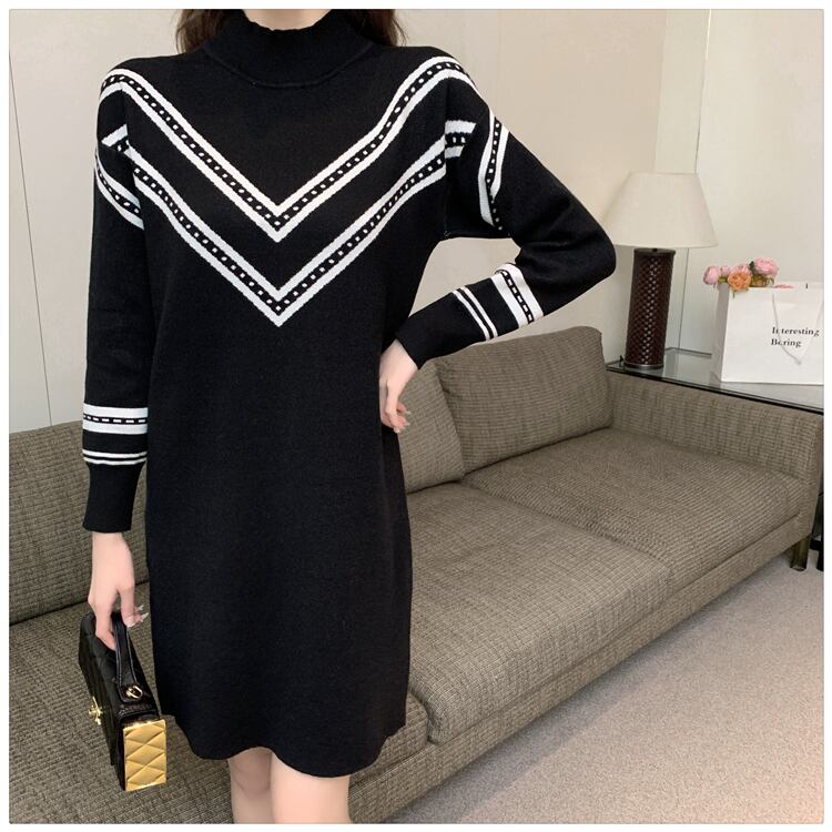 【dress】ファッション気質満点韓流スタイル ルーズ着痩せニットワンピース G9765