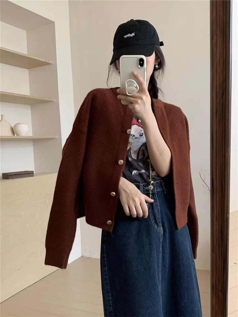 【outer】ニットカーデ　M25959