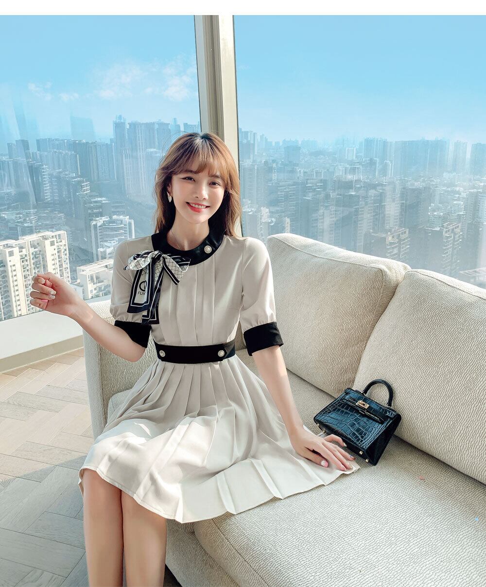 【dress】高級感気質満点質感のいいOL通勤レディースワンピース