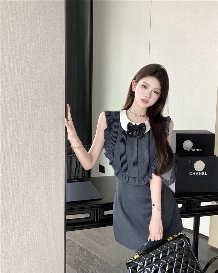 【dress】リボン付きワンピース　M24190