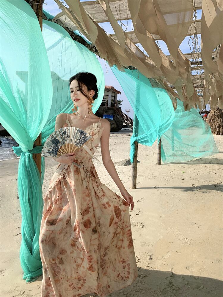 【dress】プリントキャミワンピース　M30178