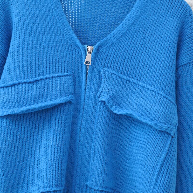 【outer】ファスナーニットカーデ　M28629