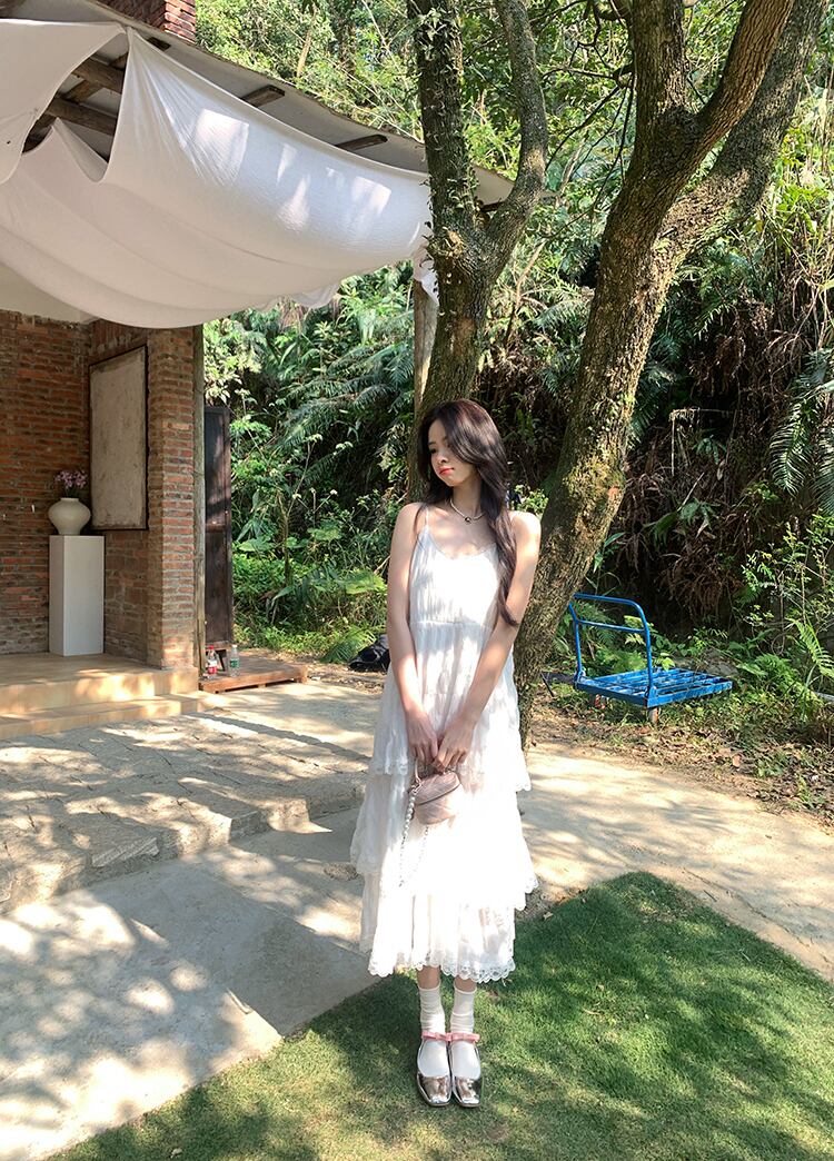 【dress】Vネックロングワンピース G20465