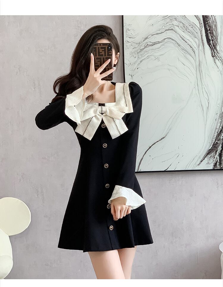 【dress】リボン付きデートワンピース　M27802