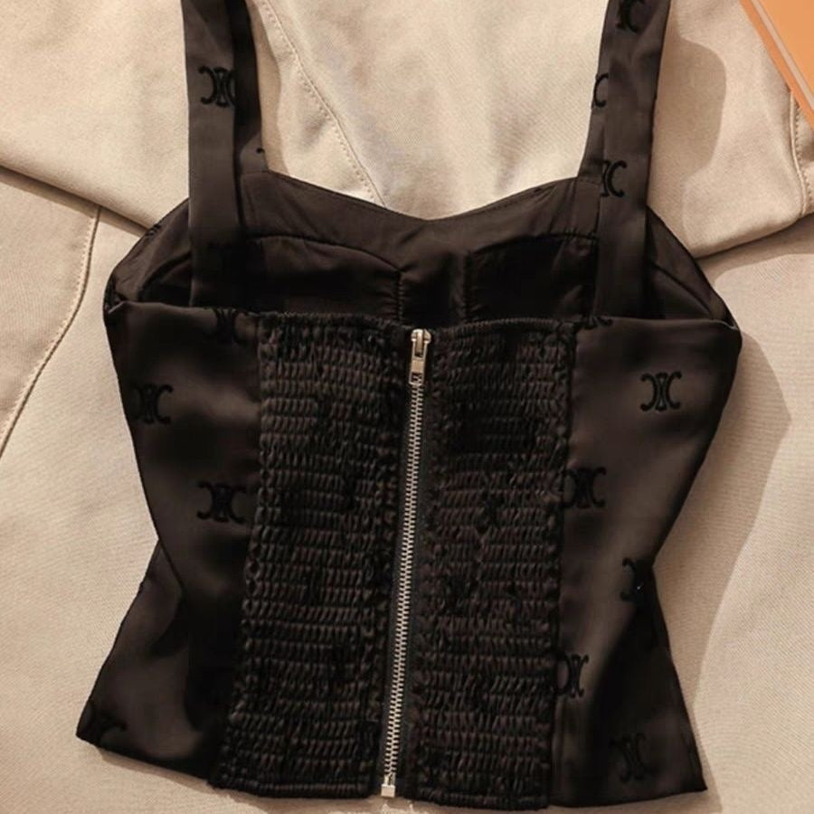 【tops】ファスナーキャミソール F7569