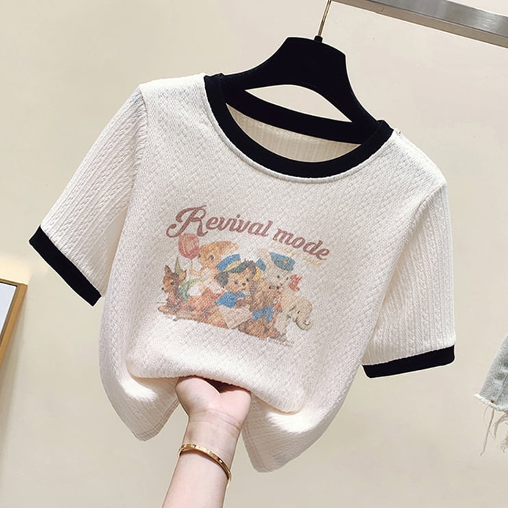 【tops】カートゥーンTシャツG20197