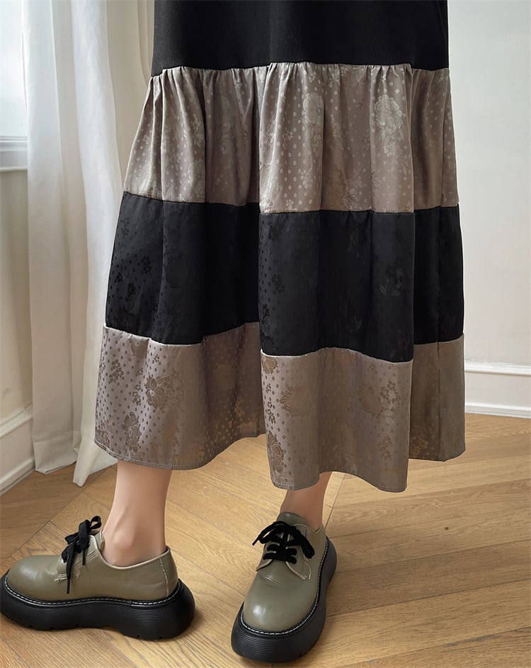 【dress】ドッキングカジュアルワンピース　M28936