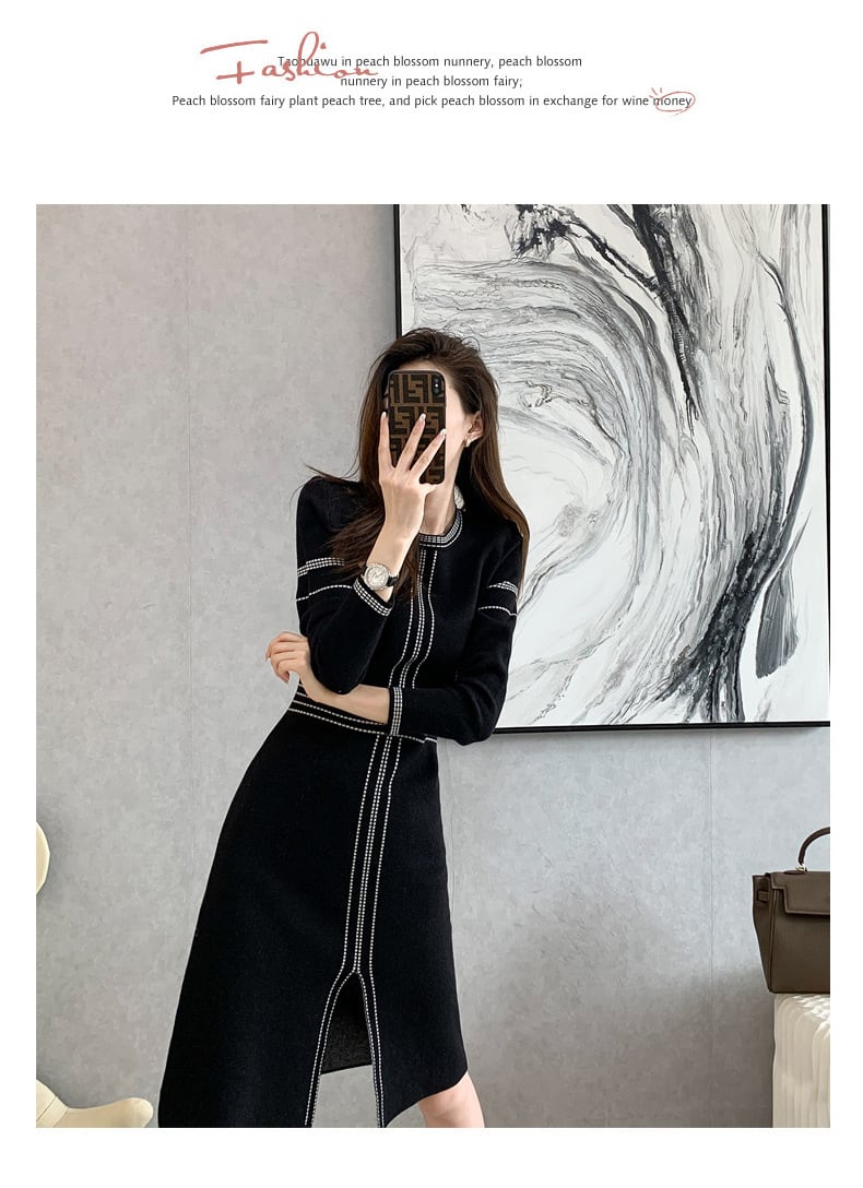 【dress】ニットワンピース　M25509