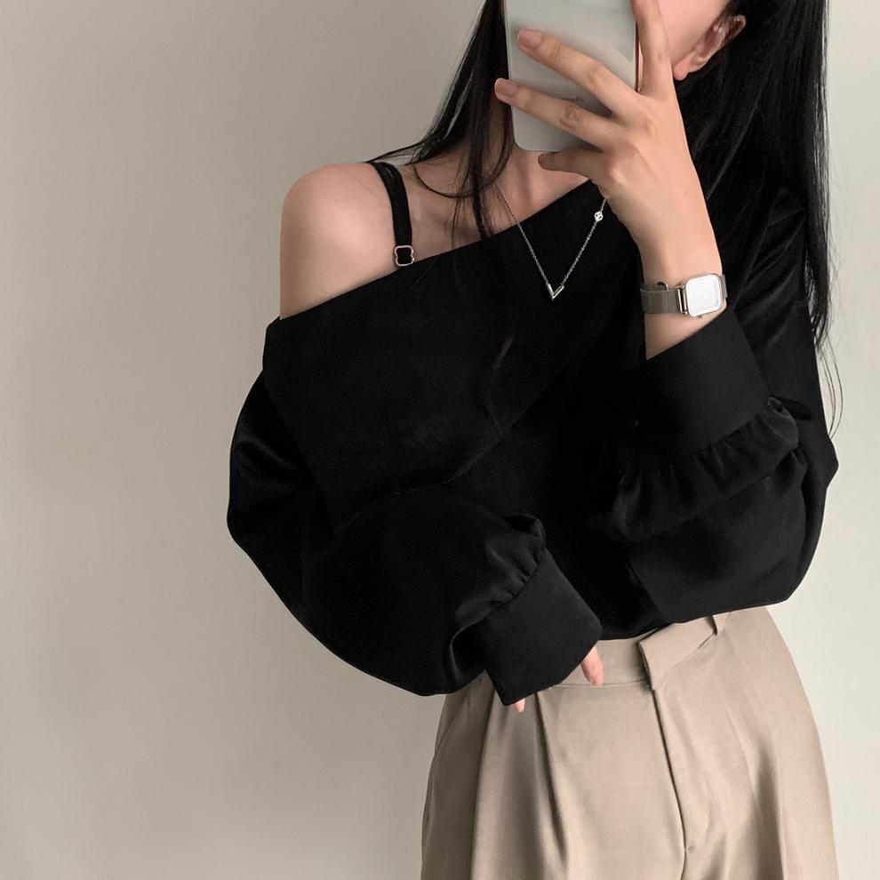 【tops】オフショルダートップス　M25763