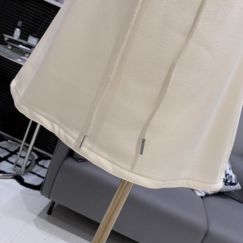 【set】ファー付きジップアップパーカー×ミニスカートセット Q7385